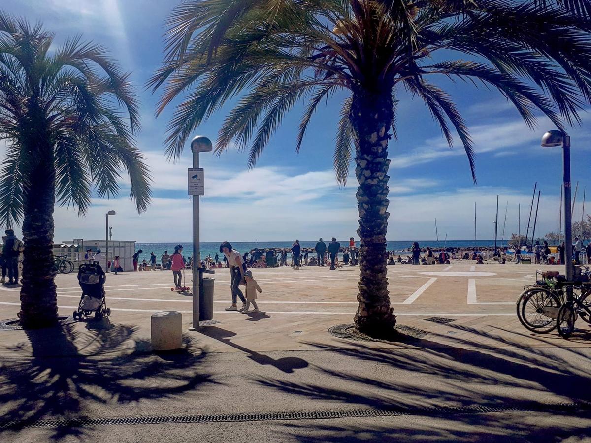 boulevard Arma di Taggia, bloemenrivièra, Italië 