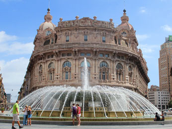 fontein Genua, Ligurië, Italië