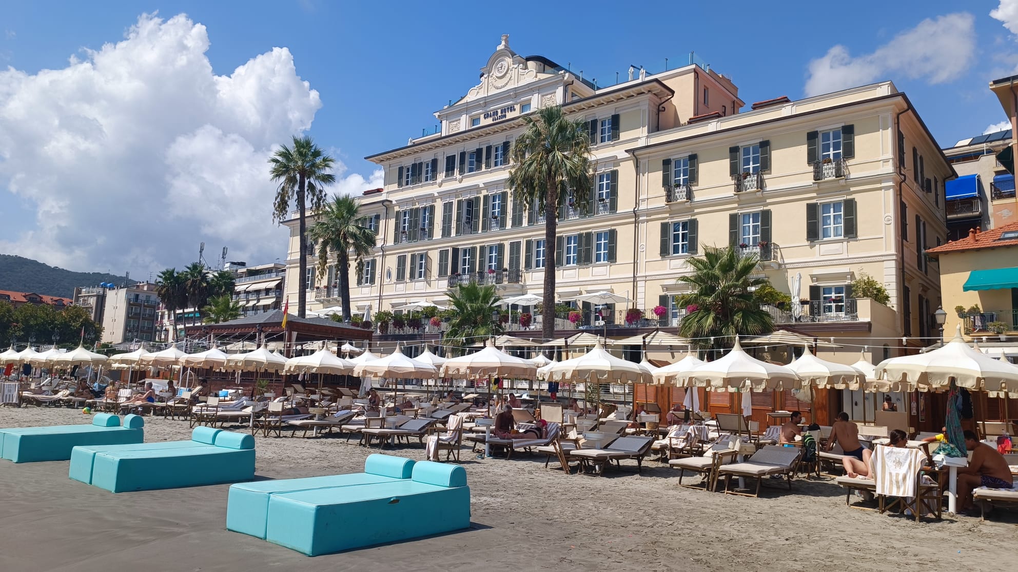 Grand Hotel Alassio resort & Spa, bloemenrivièra, Italië (Alassio strandhotel) 