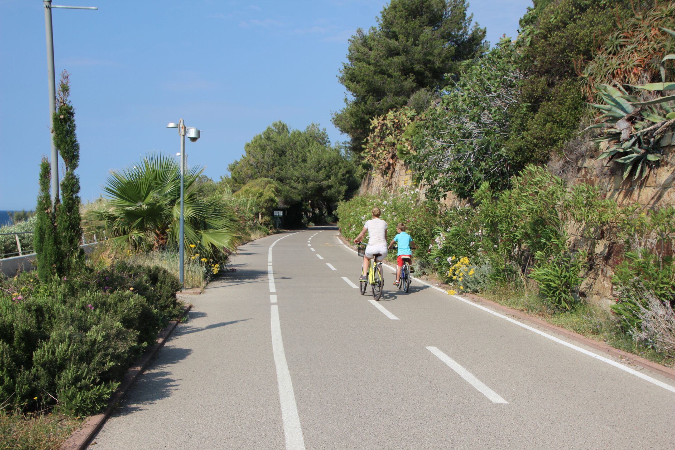 fietspad Arma di Taggia, bloemenrivièra, Italië