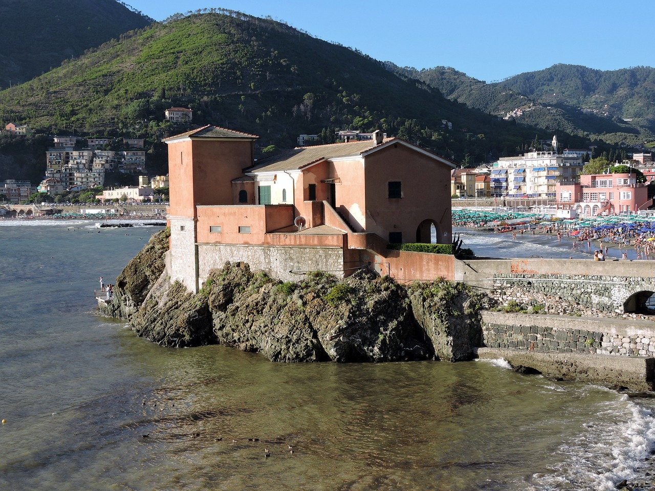 Levanto, Ligurië, Italië 