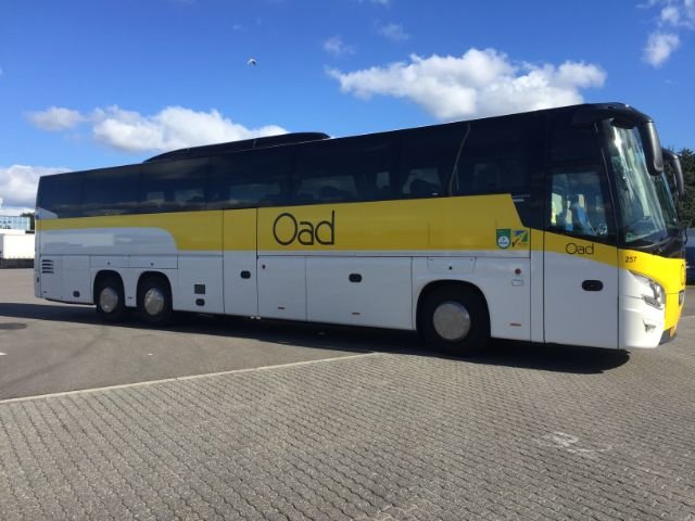 OAD bus naar de Italiaanse bloemenriviera, Ligurië, Italië