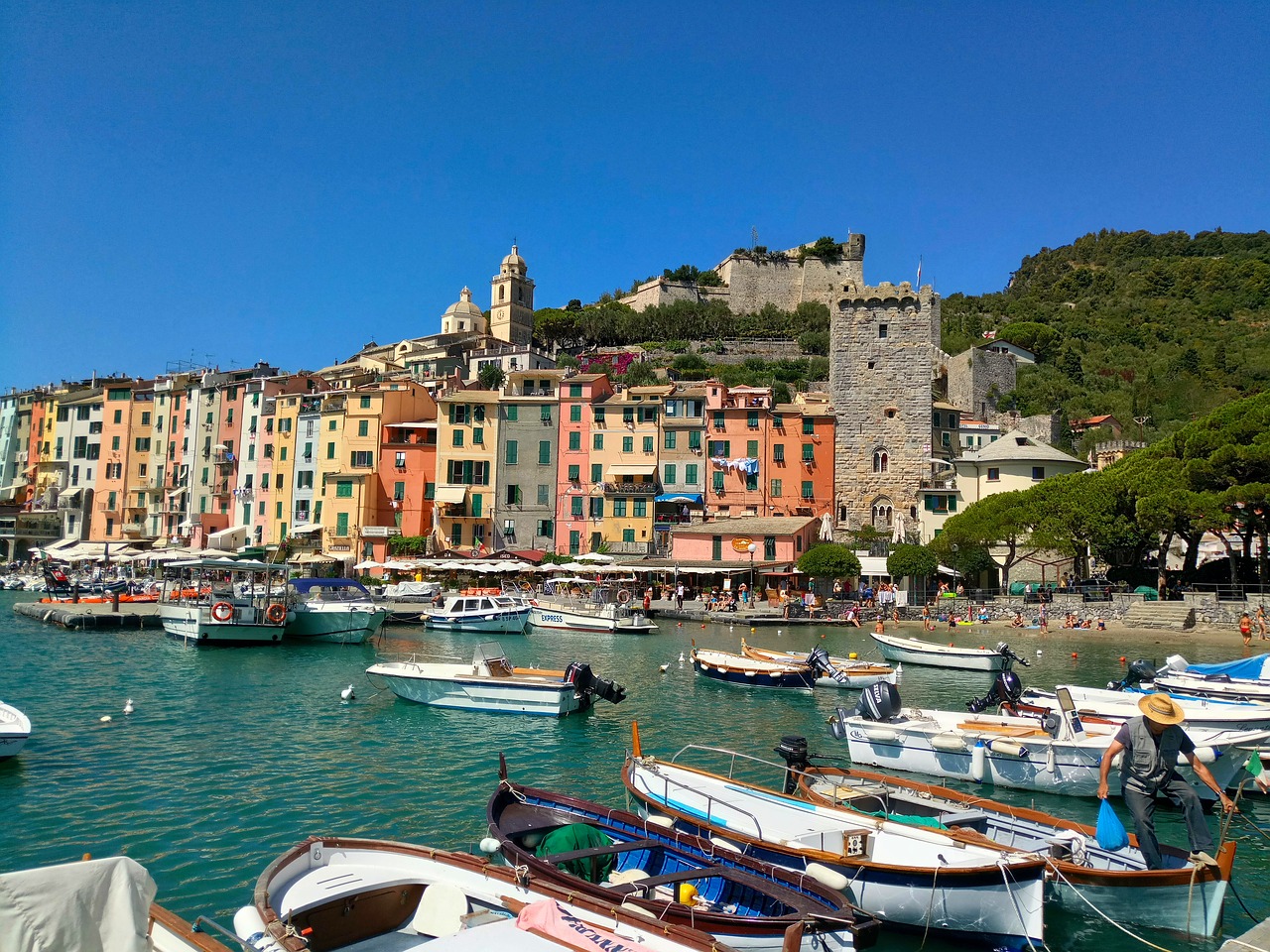 Portovenere, Ligurië,  Riviera di Levante, Italië 