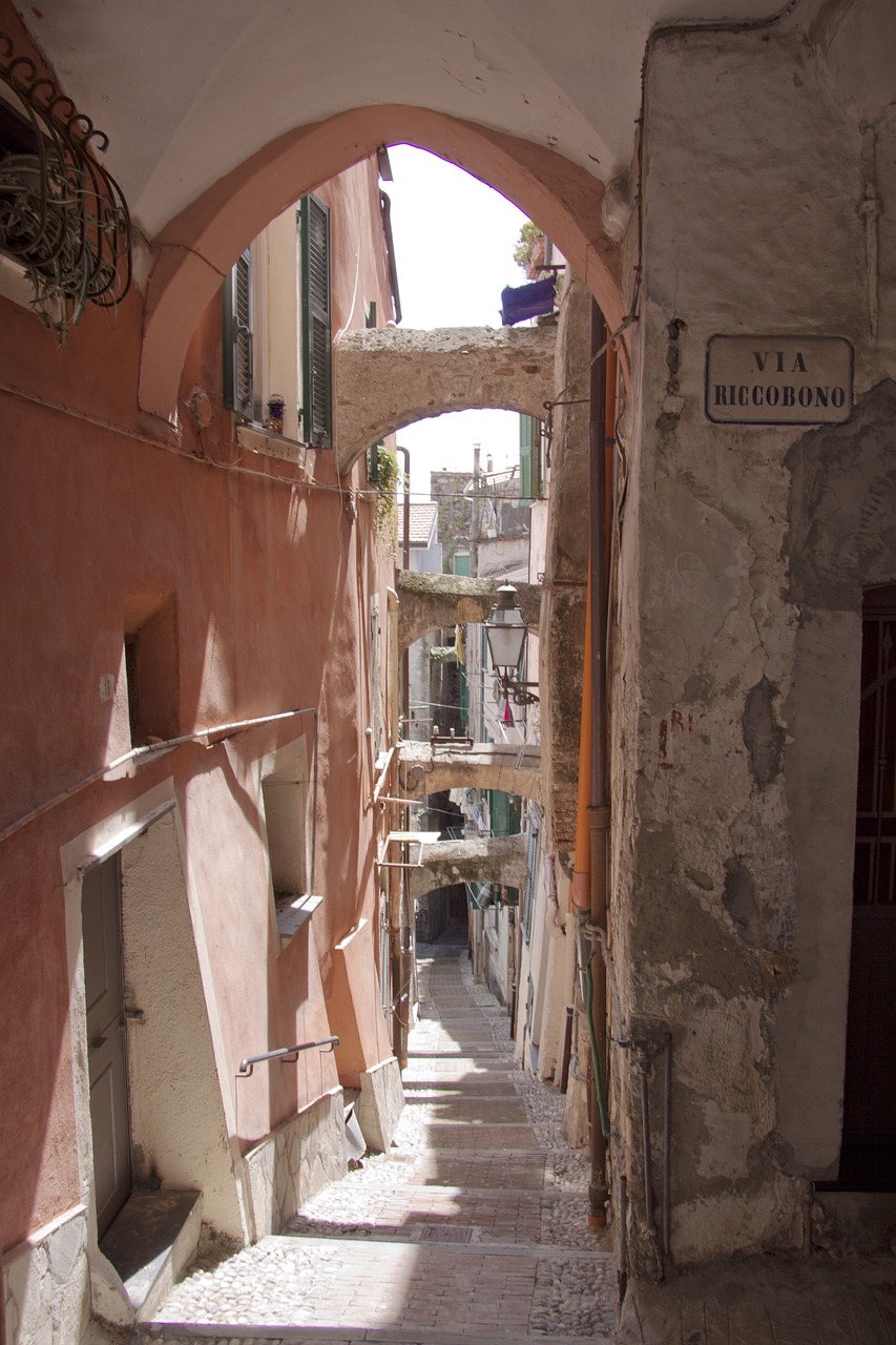 Steeg San Remo, Ligurië, Italië