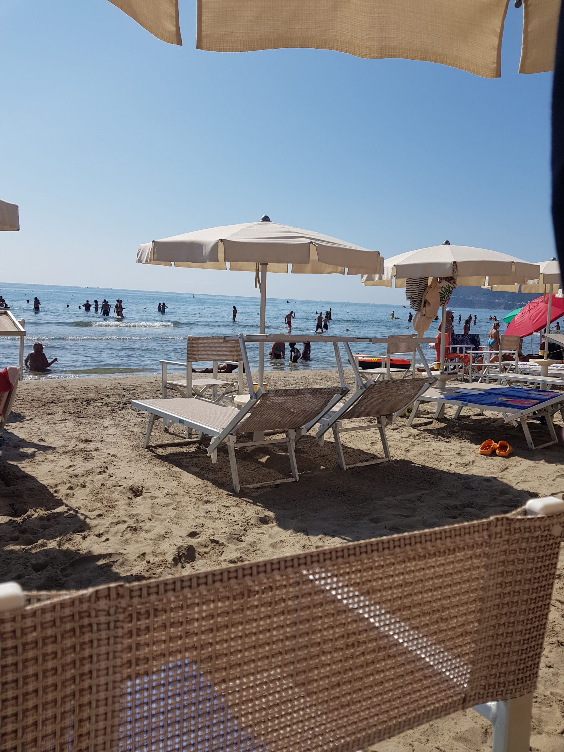 Strand Alassio, Ligurië, Italië
