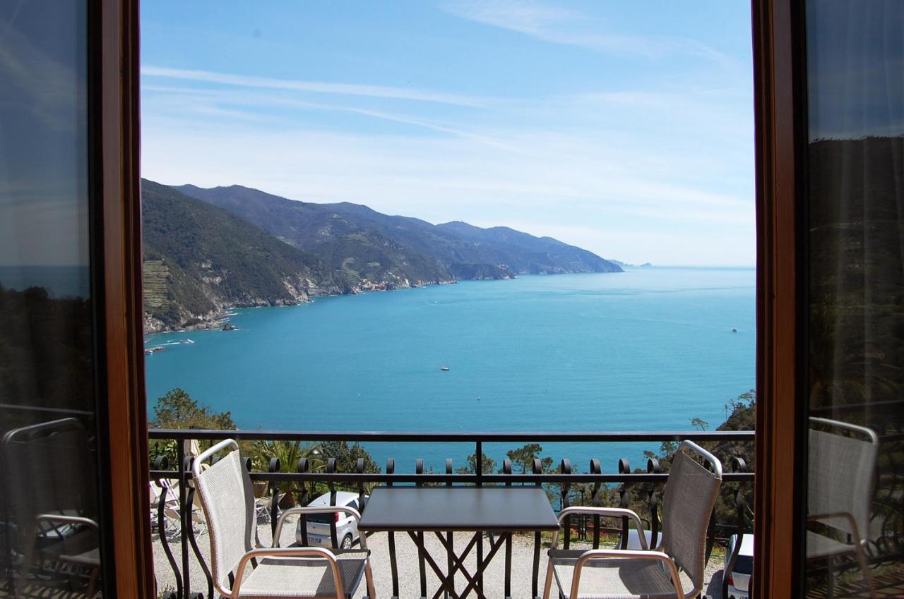 Uitzicht op Ligurische kust Uitzicht op Ligurische kust