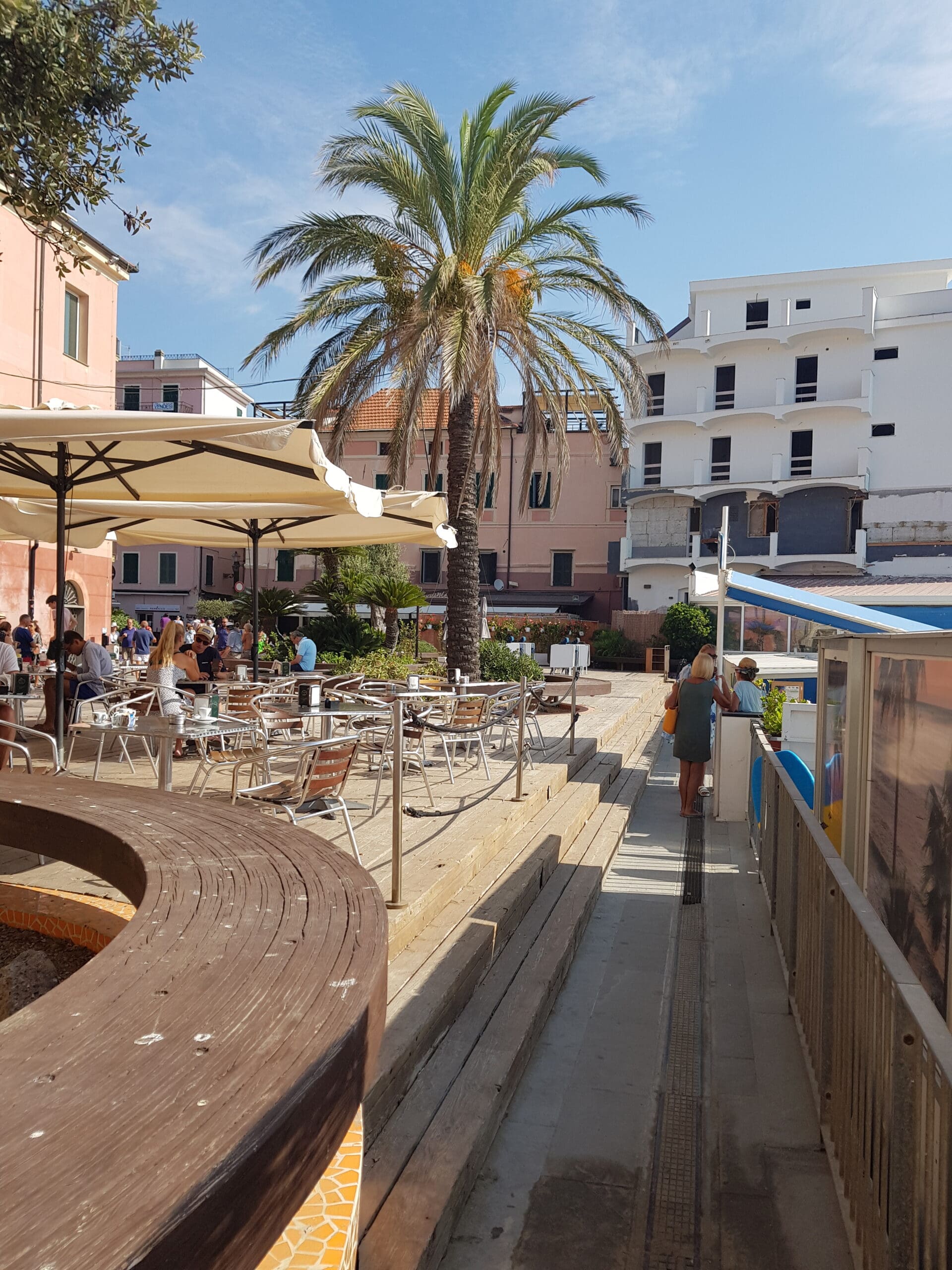 centrum Alassio, Ligurië, Italië