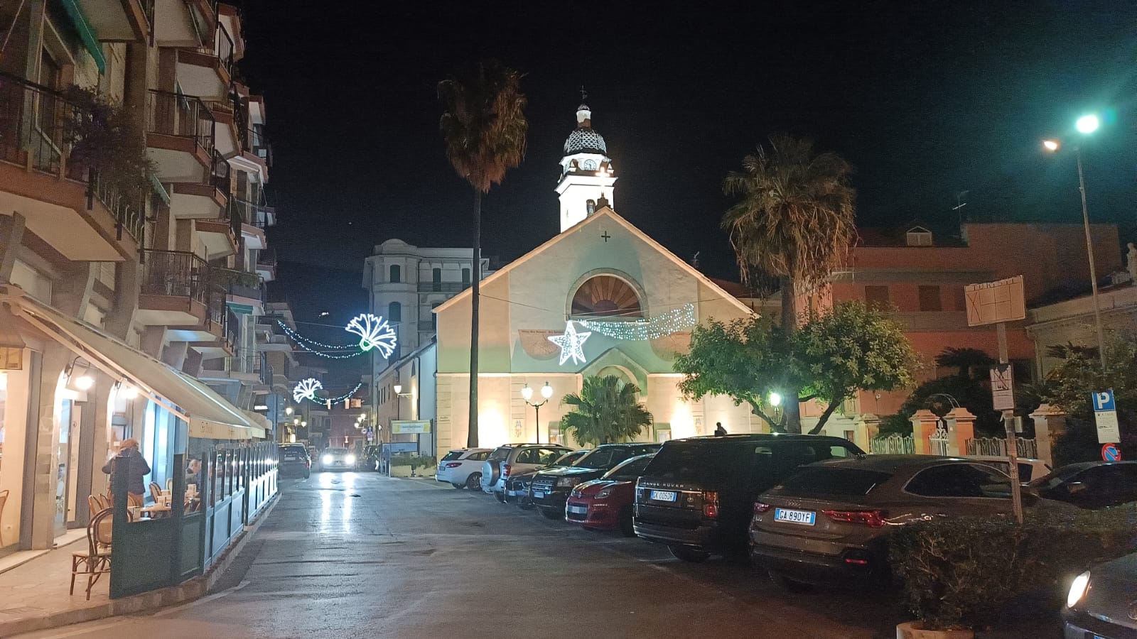 kerst in Alassio, Ligurië, Italië