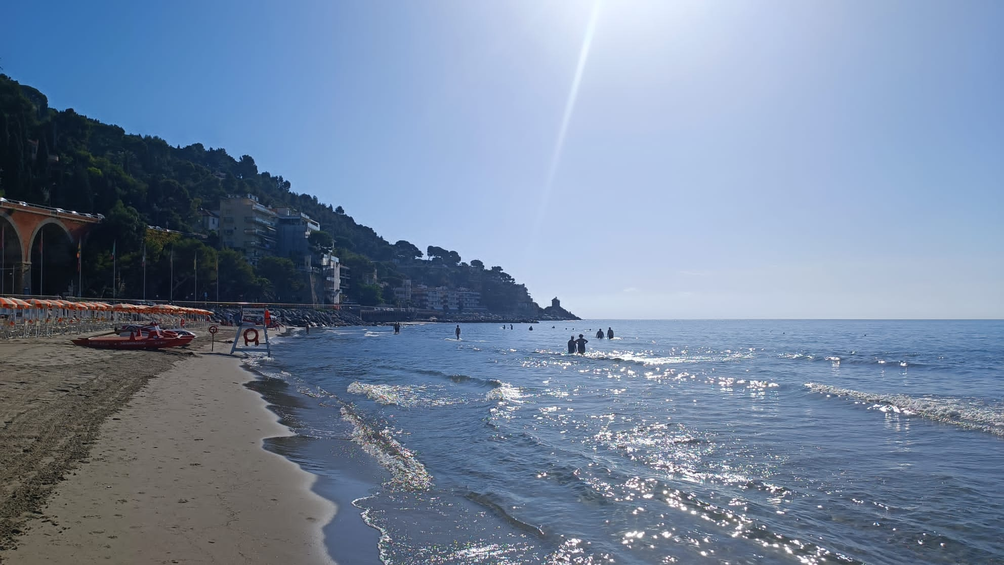 strand Alassio, Italiaanse bloemenriviera 