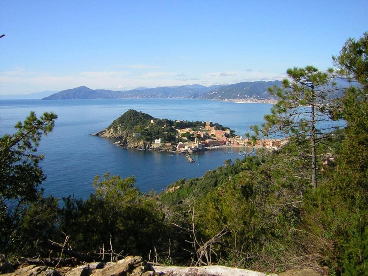uitzicht Sestri Levante, Italiaanse bloemenriviera uitzicht Sestri Levante, Italiaanse bloemenriviera